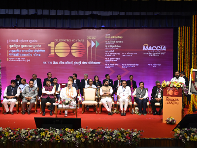 Shri. EknathShinde– Deputy Chief Minister, Govt. of Maharashtra, addressing the gathering.